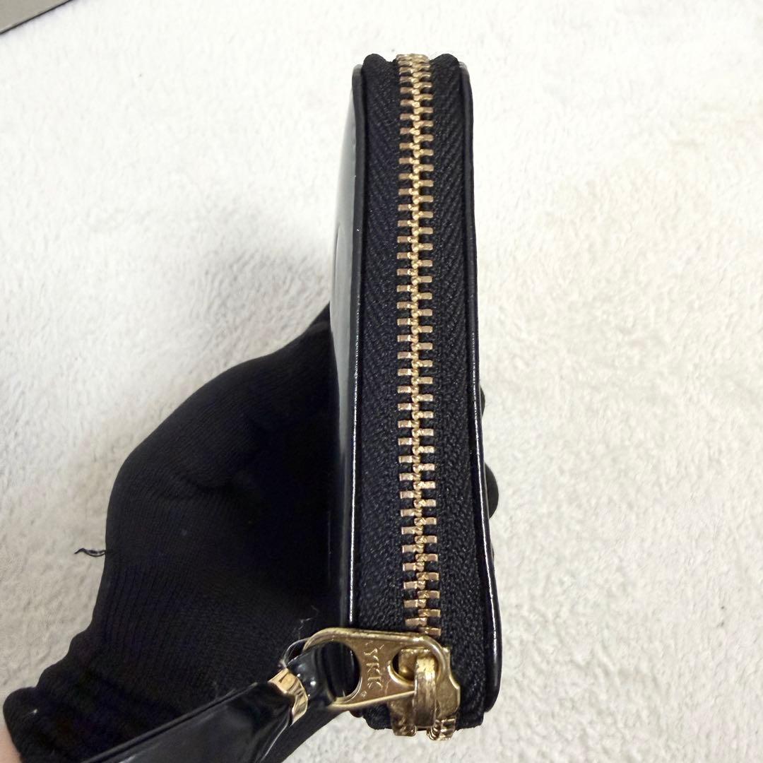 【美品】COMME des GARCONS コンパクト財布 黒 ドット