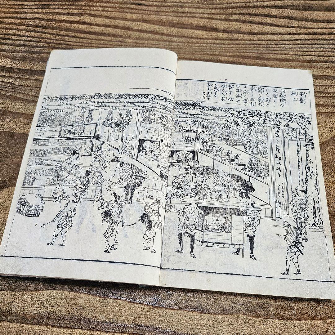yy9180 古い和本 江戸名所図絵 巻2 天璇之部 風俗 地誌 浮世絵 古文書