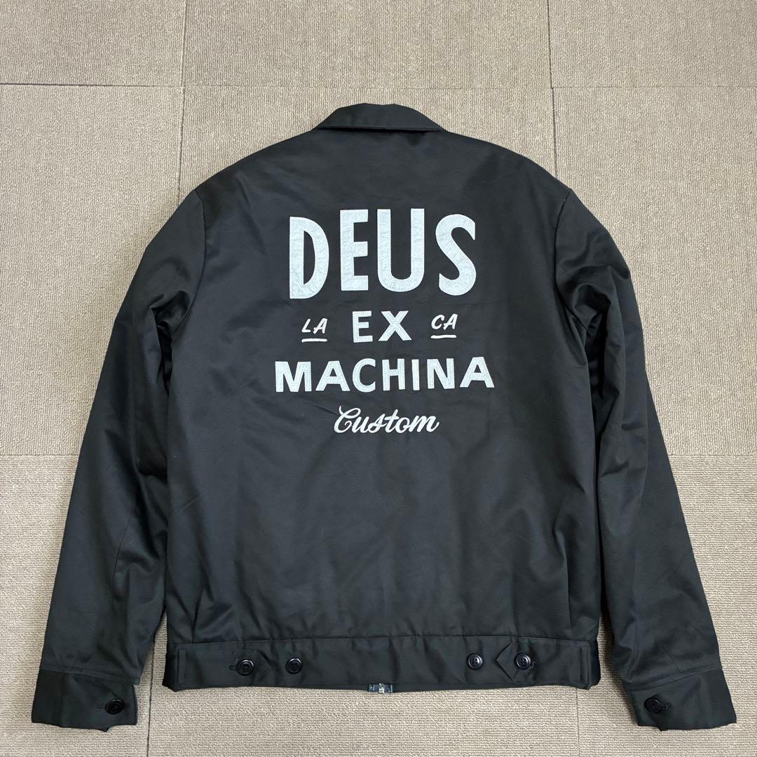 Deus デウス エクスマキナ 中綿 ワークジャケット 黒 US M バイカー