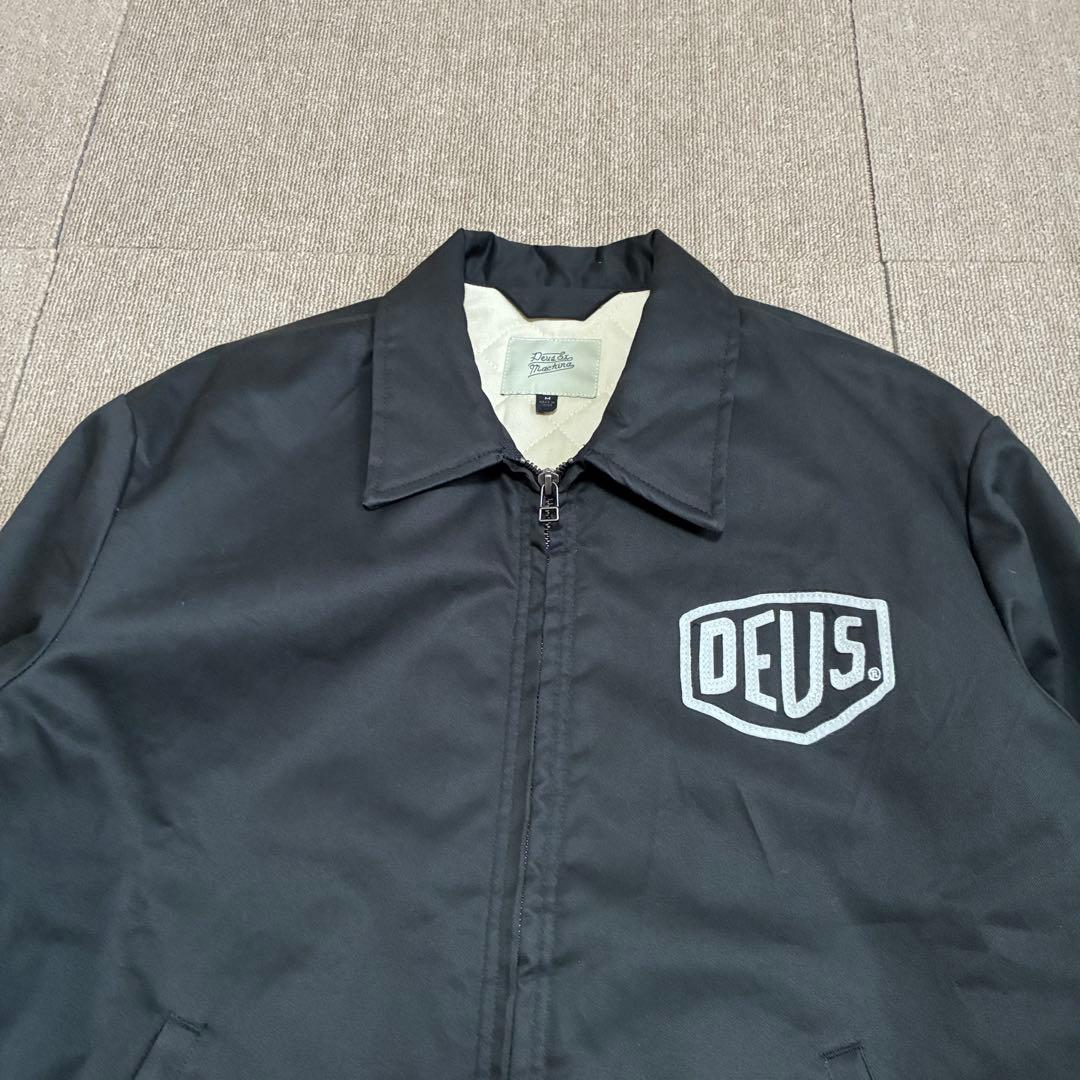 Deus デウス エクスマキナ 中綿 ワークジャケット 黒 US M バイカー