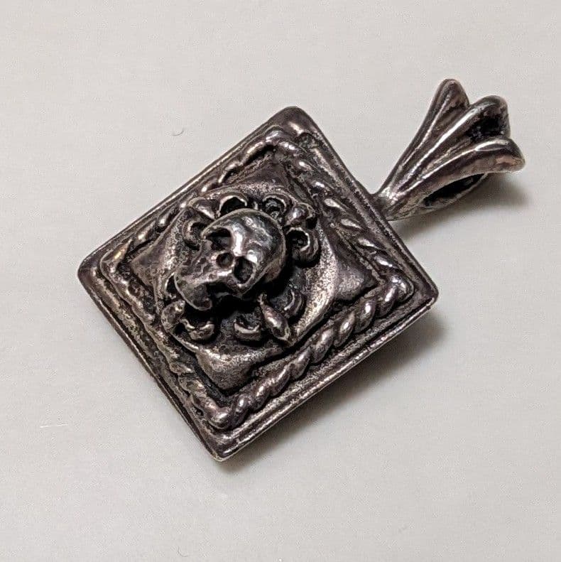 A＆G スカルネックレス ペンダントトップ SILVER925 ビンテージ