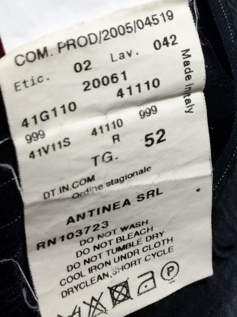 イタリア製 EMPORIO ARMANI セットアップ 裏地キュプラ
