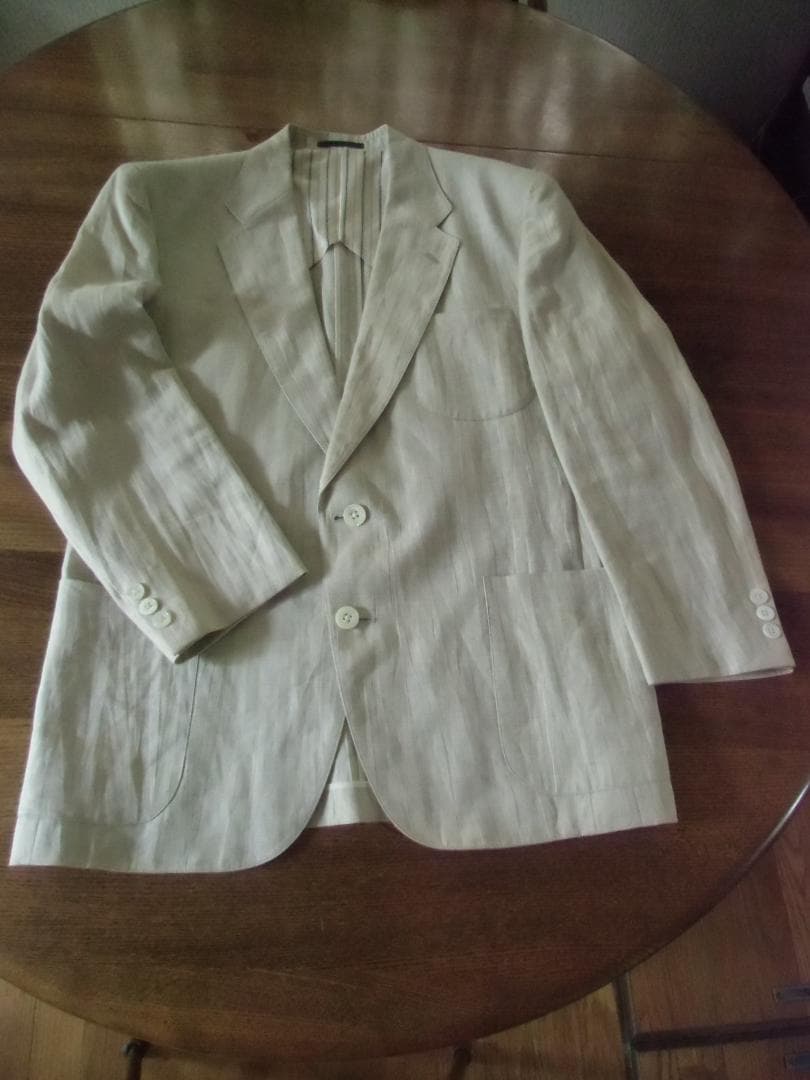 バーバリー　メンズジャケット　麻１００％