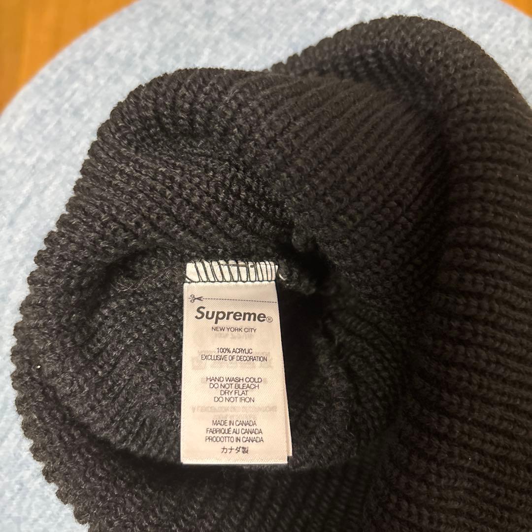 Supreme ブラック ニット帽　ビーニー