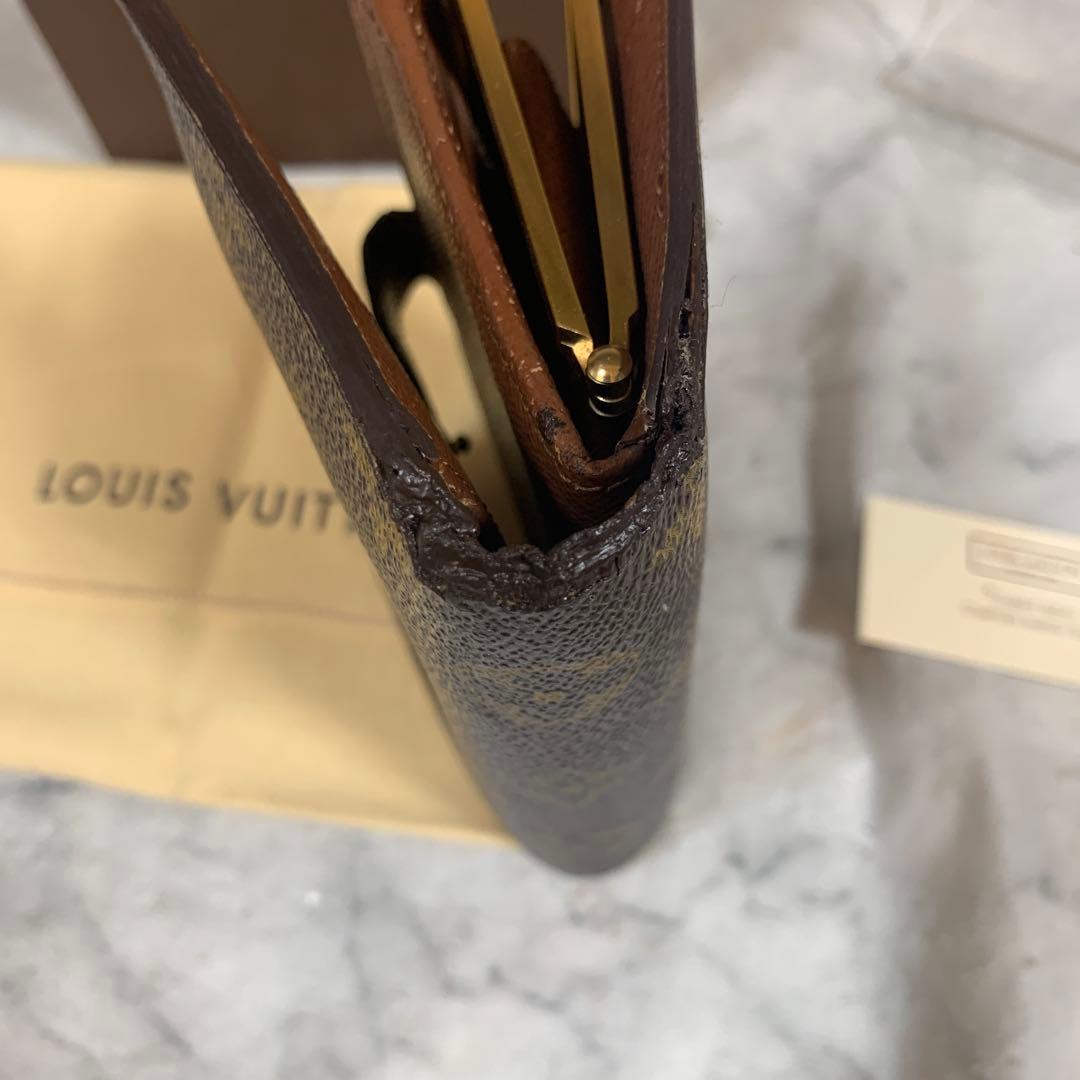 Louis Vuitton 二つ折り財布 モノグラム がまぐち入れ