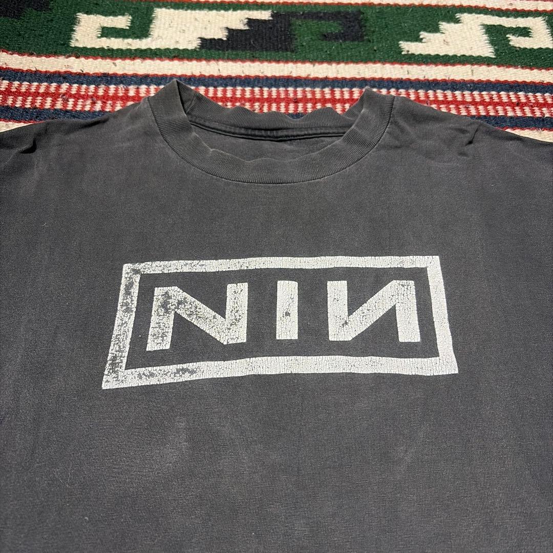 ナ*ブ様 00s NIN ブラックフェード　バンドTシャツ レア
