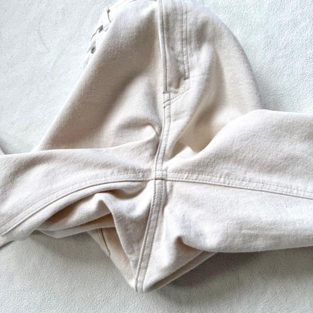 【美品・24】ヤヌーク ハイウエストルース ストレッチ スリムテーパード