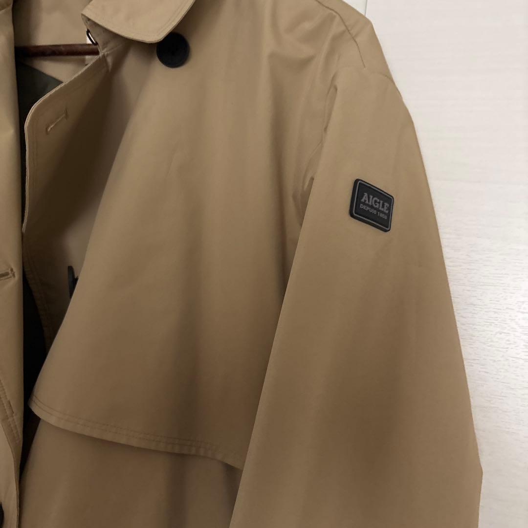 AIGLE ベージュ ダブルブレスト トレンチコート 36