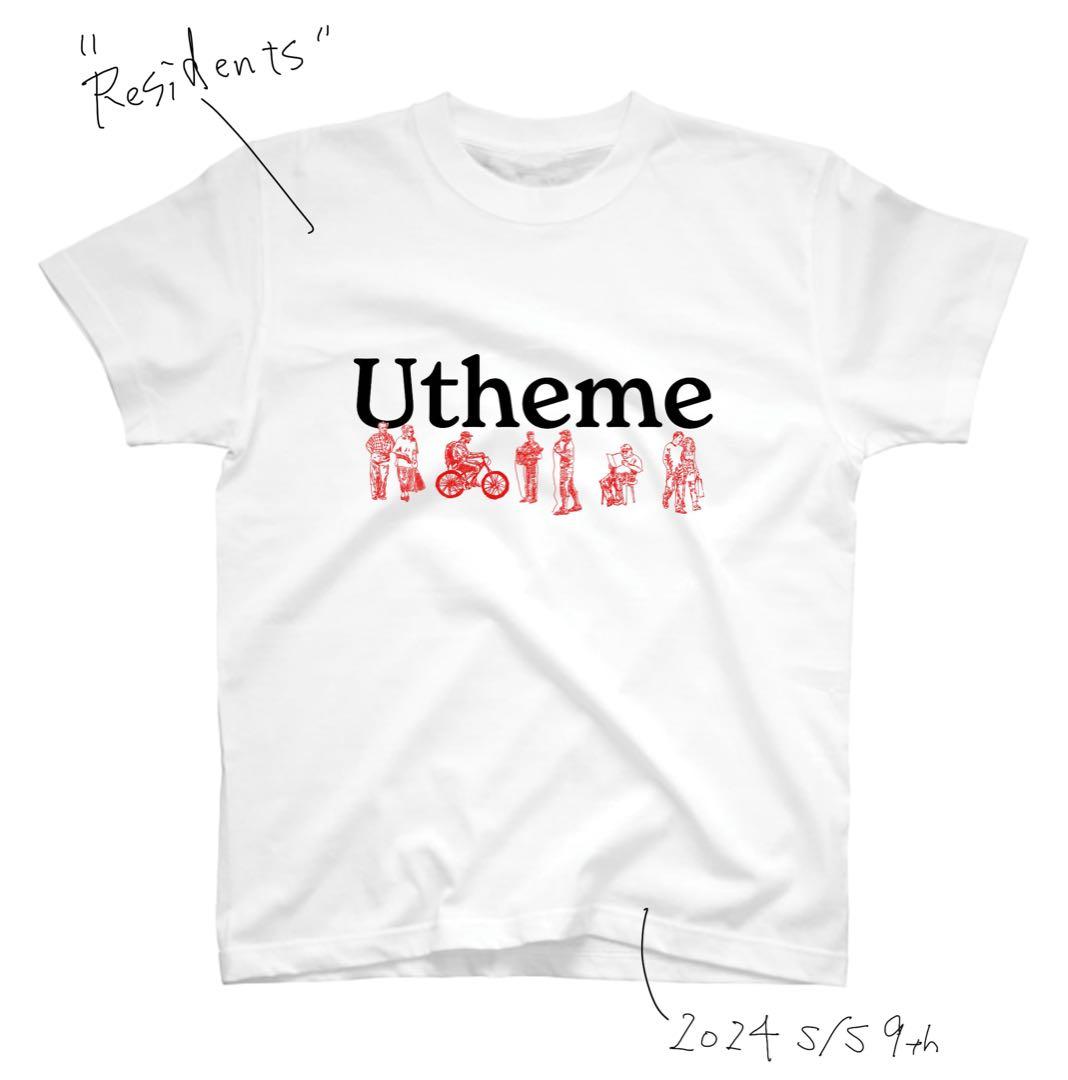 Utheme カジュアルTシャツ ホワイト/グレー