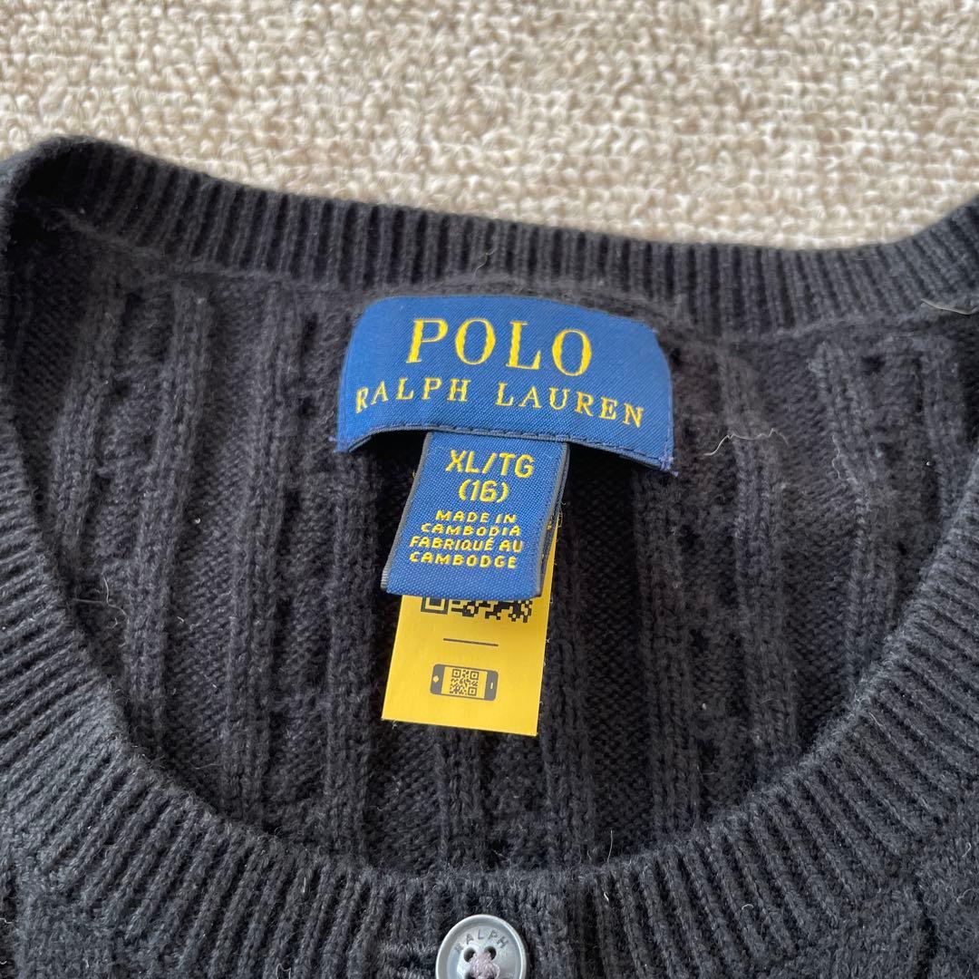 POLO RALPH LAUREN ブラックカーディガン