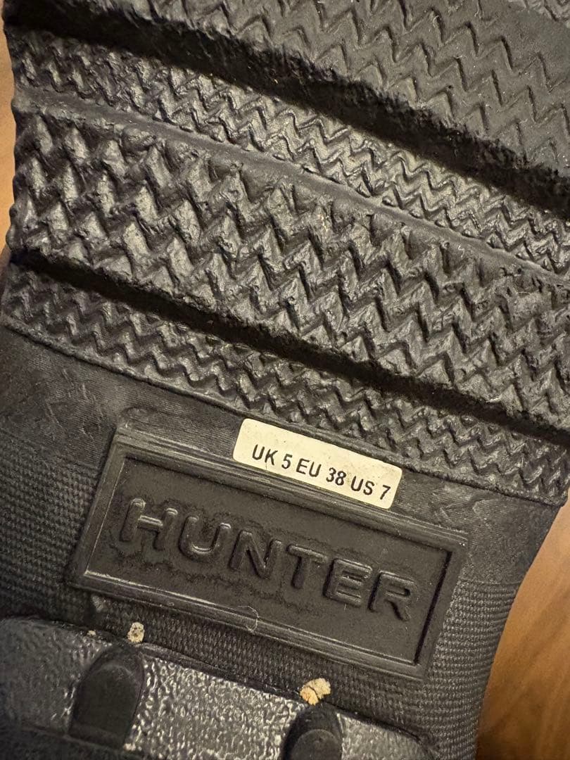 HUNTER ブラック ロングブーツ