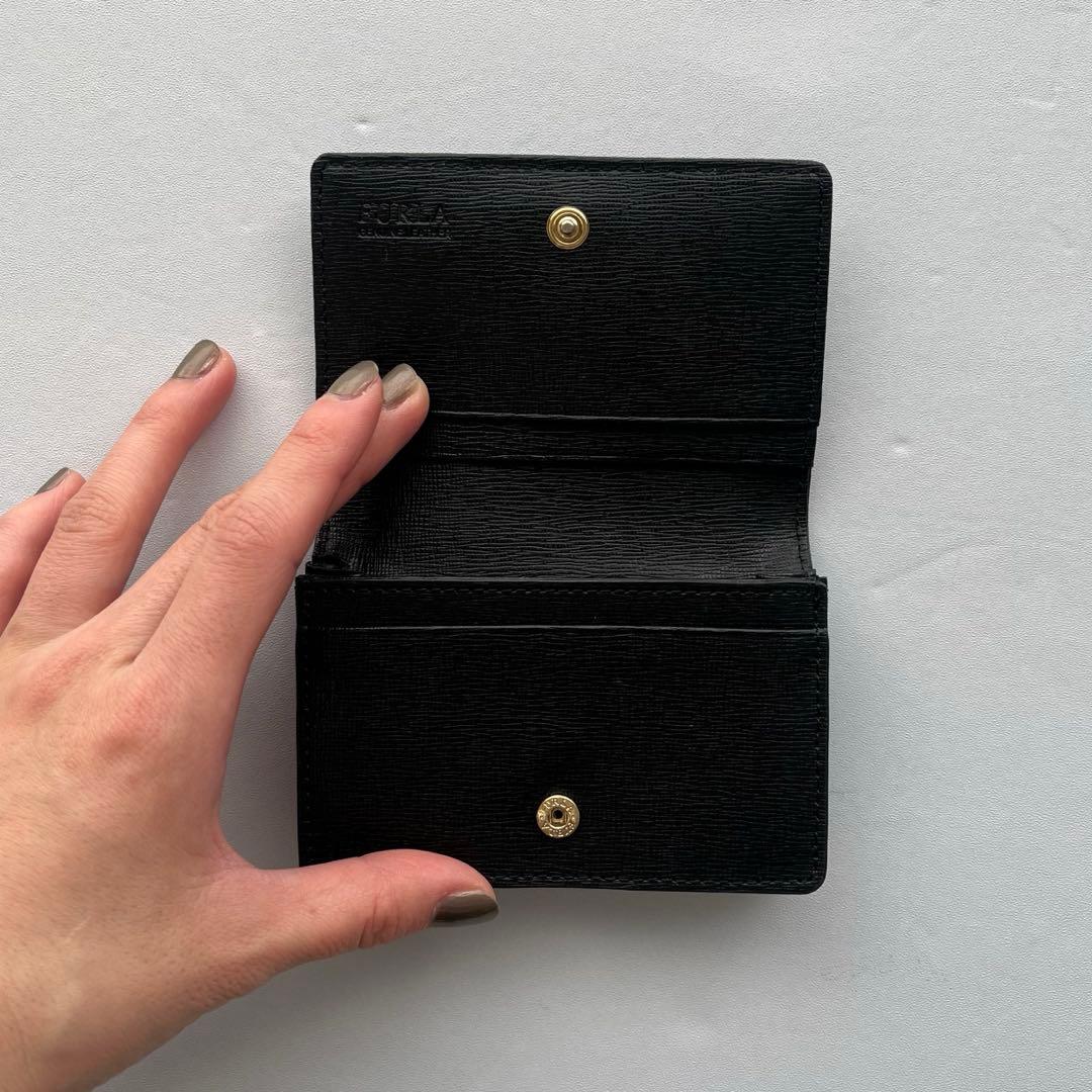 【美品】FURLA ブラック 名刺入れ