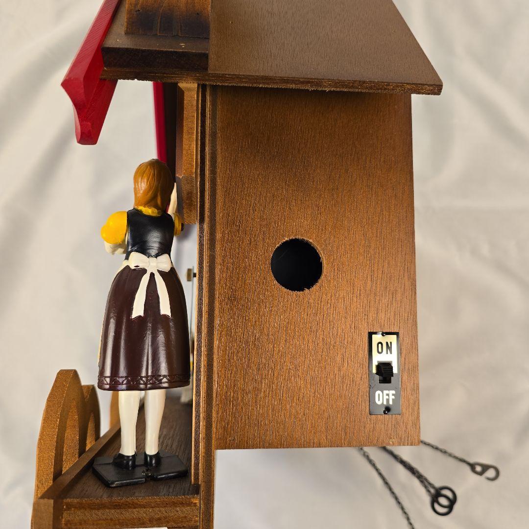 最終値下げ 新品 廃盤 リズム カッコー チロリアンR ふいご 鳩時計 日本製