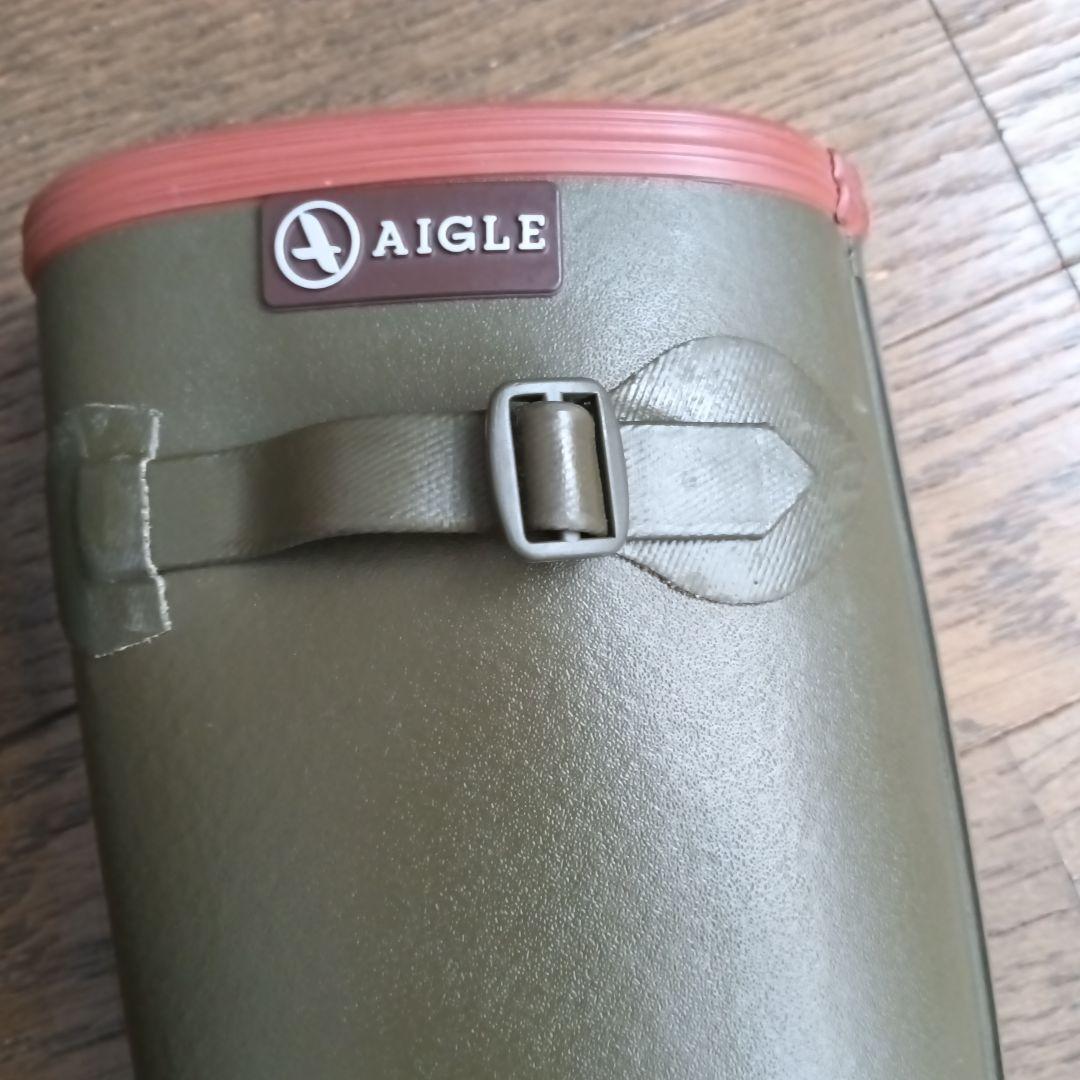 AIGLE ラバーブーツ カーキ 37