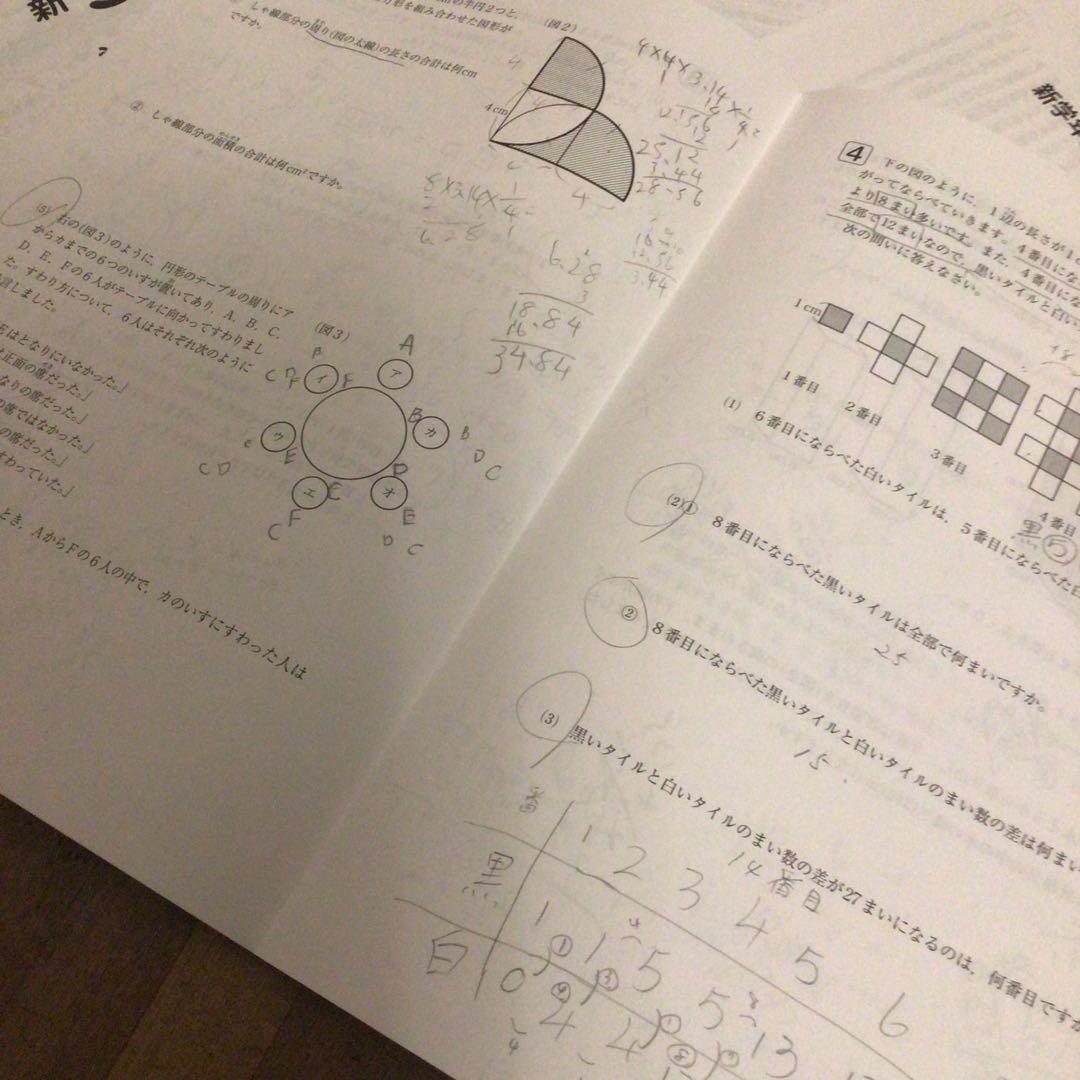 サピックス　新5年（現4年) 新学年入室・組分けテスト　原本　2020年1月