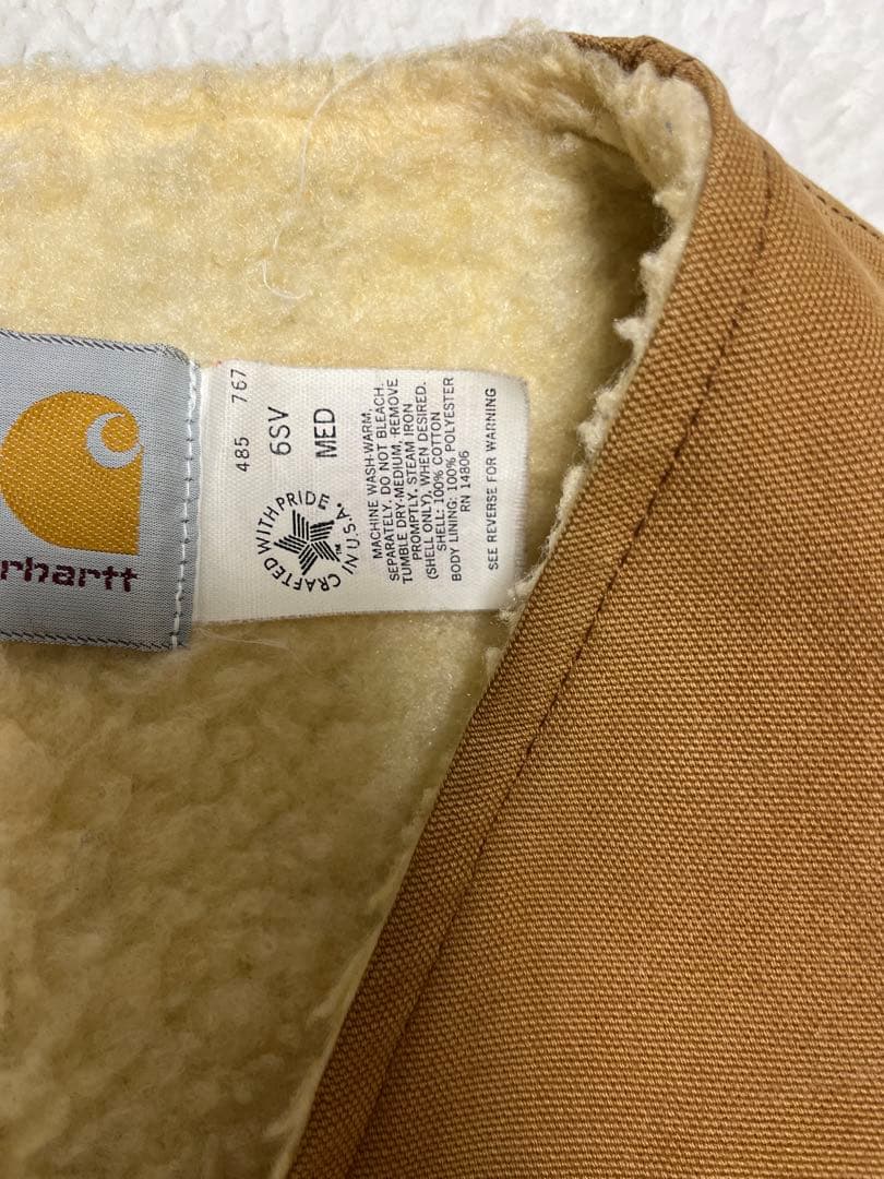 [最終価格]Carhartt ブラウン ダックベスト 裏ボア