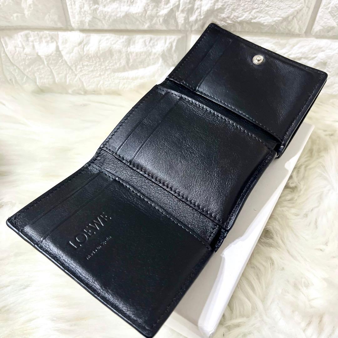 【極美品】LOEWE ロエベ トライフォールド 三つ折り財布 巾着付き