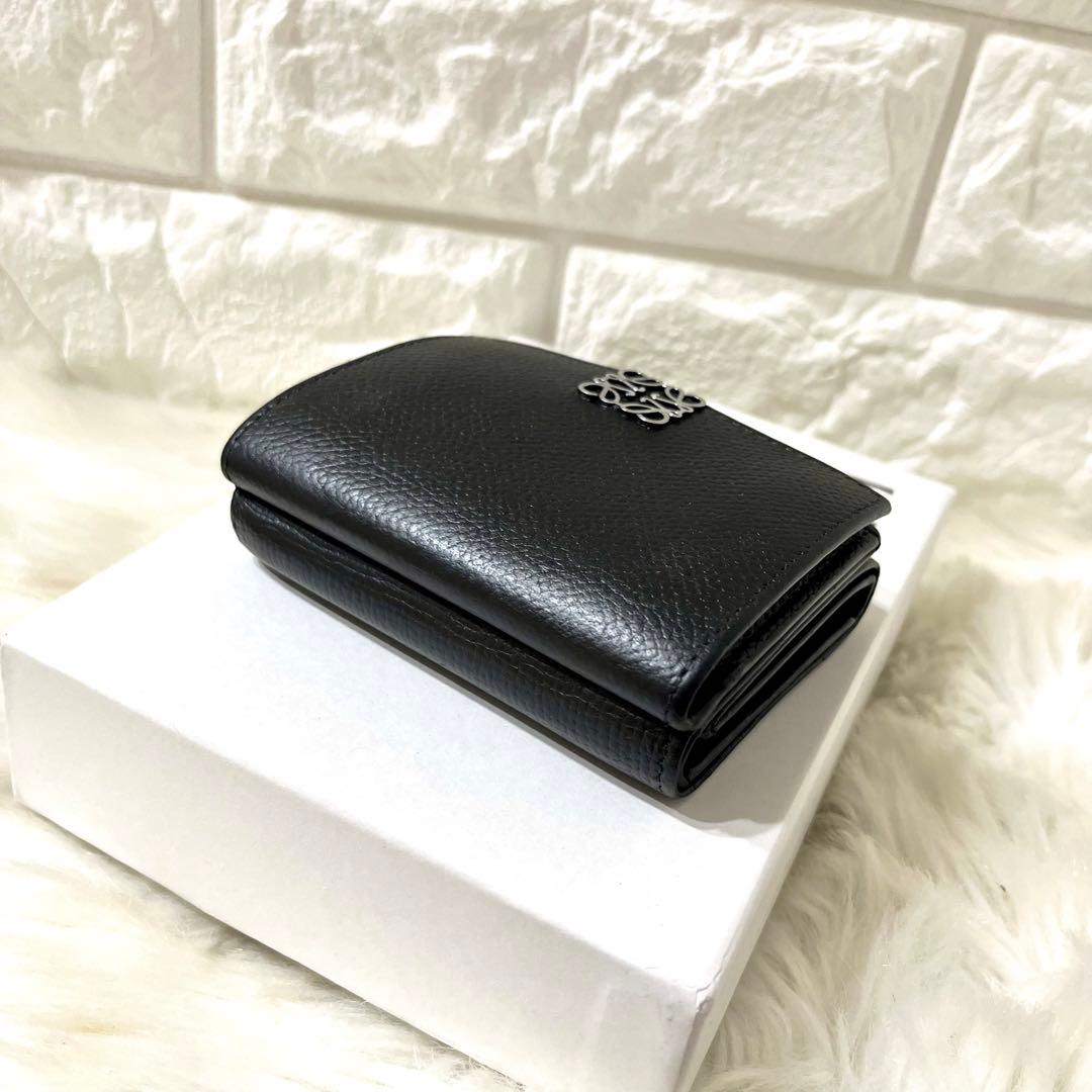 【極美品】LOEWE ロエベ トライフォールド 三つ折り財布 巾着付き