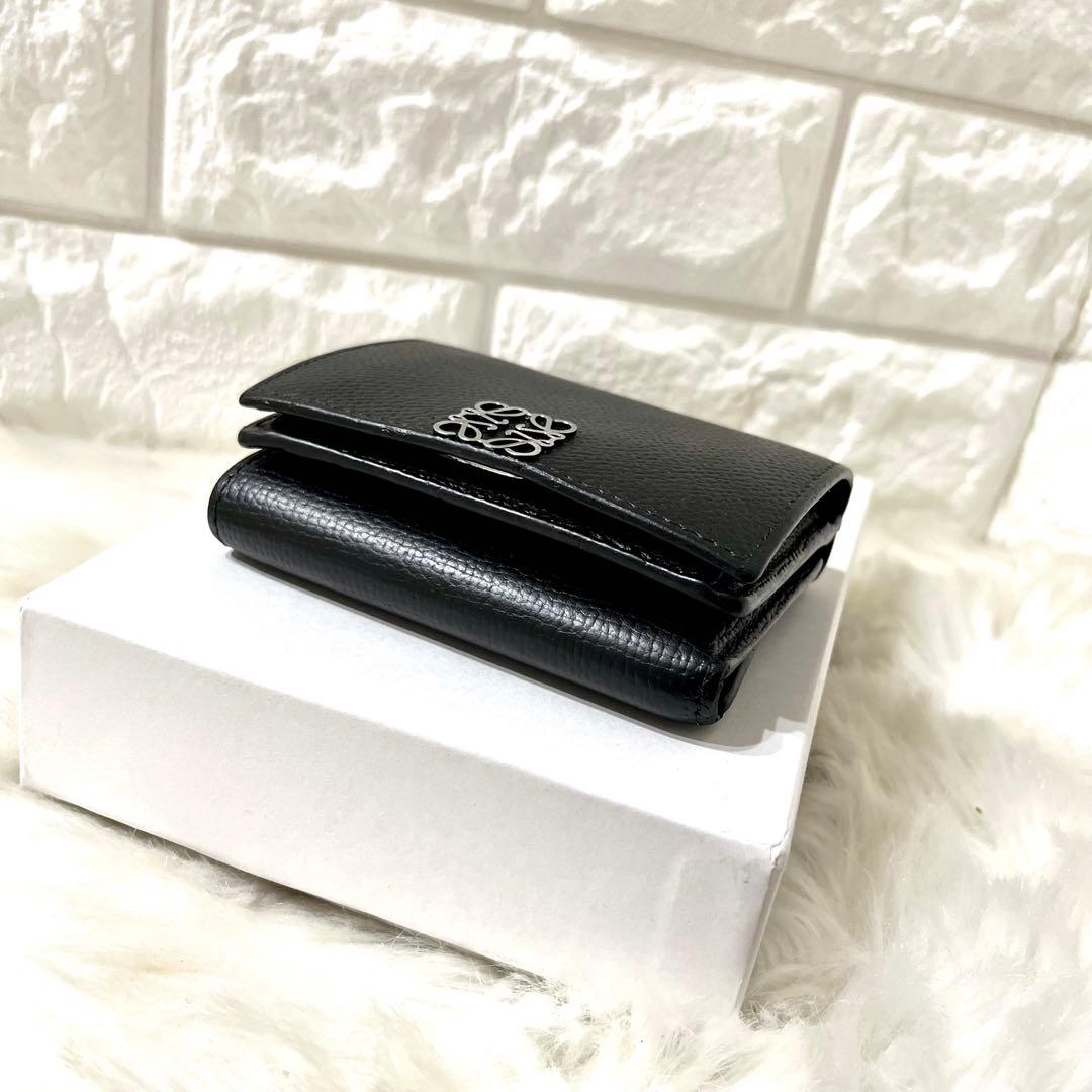【極美品】LOEWE ロエベ トライフォールド 三つ折り財布 巾着付き