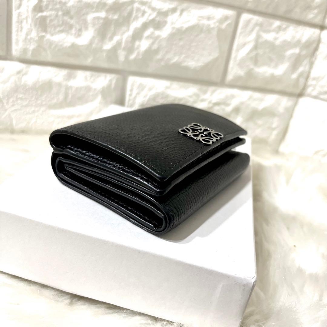 【極美品】LOEWE ロエベ トライフォールド 三つ折り財布 巾着付き