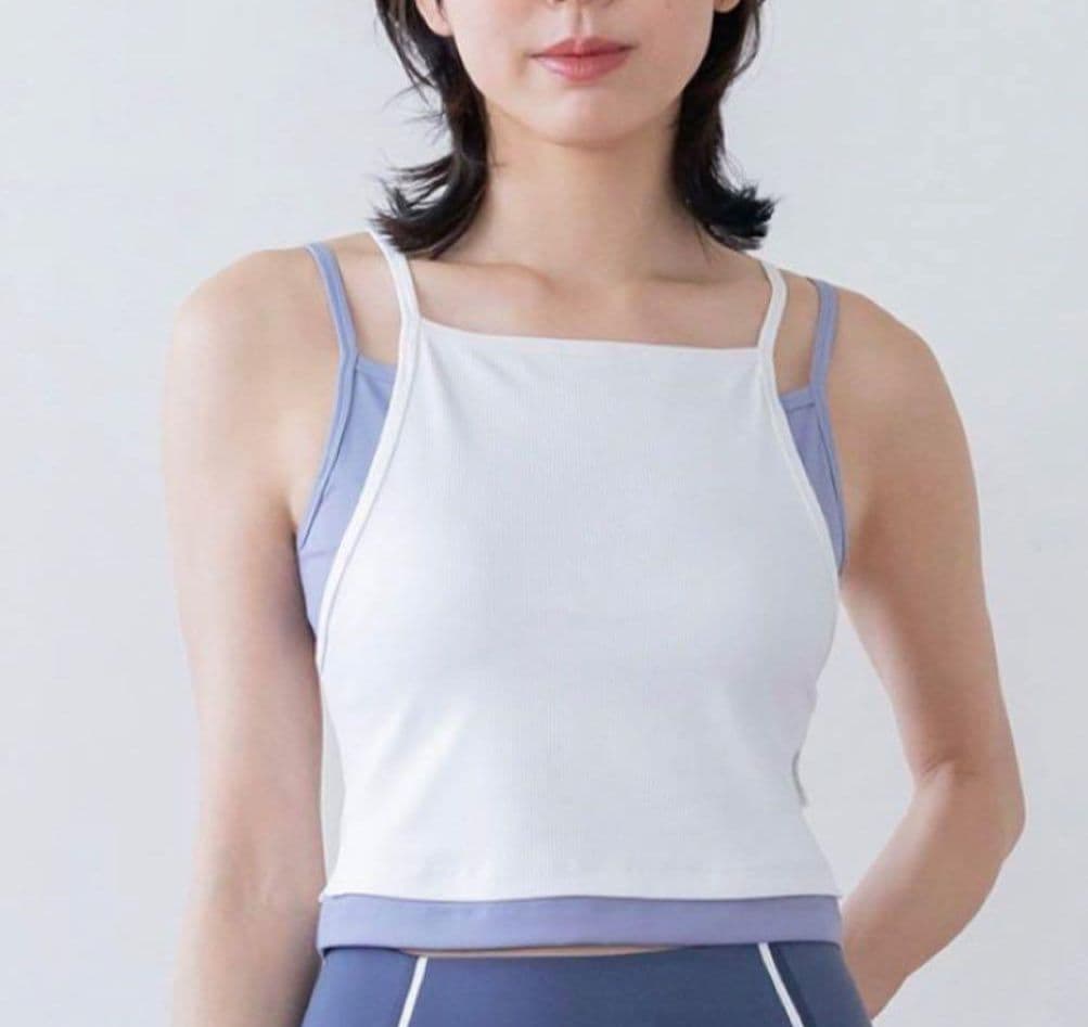 新品未使用【SUKALA】リブコンビショートタンクトップ　M