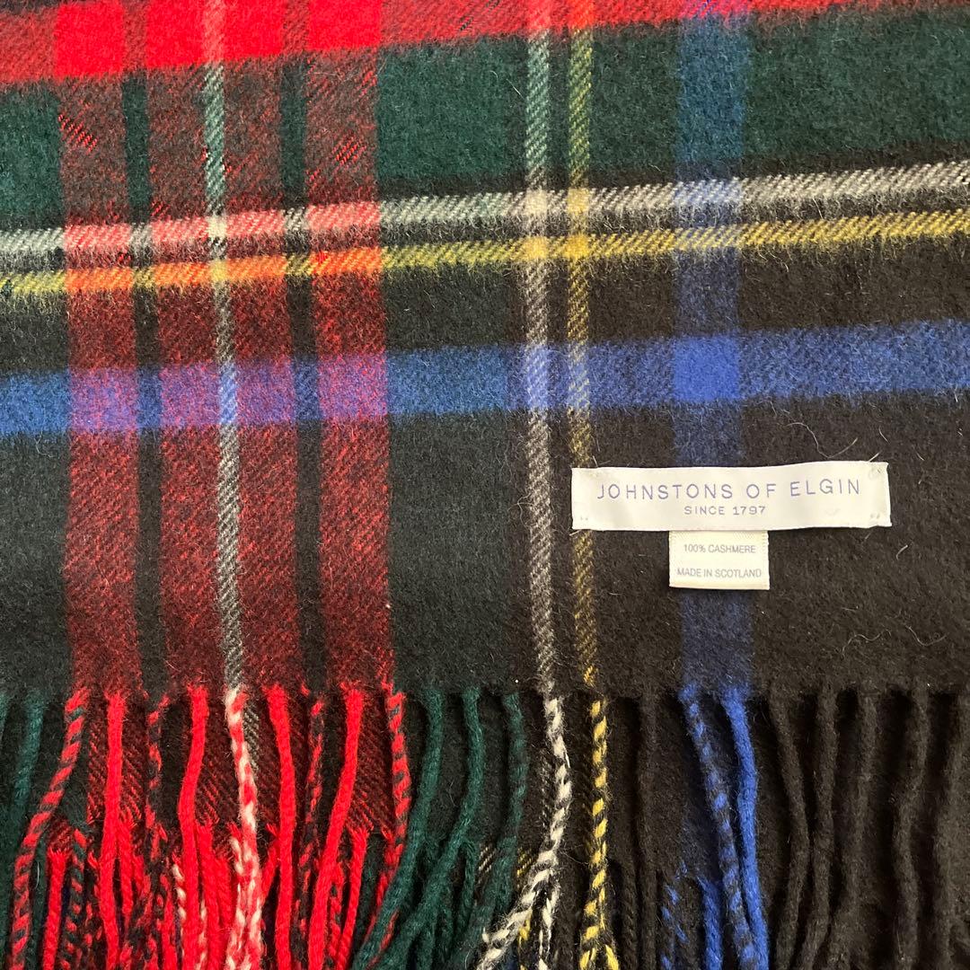 JOHNSTONS OF ELGIN カシミヤ 大判ストール
