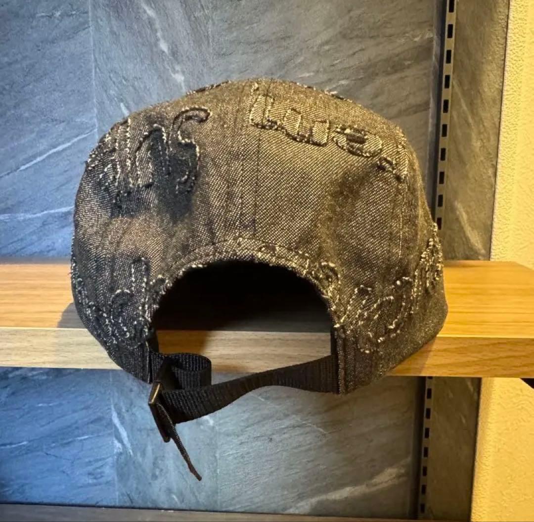 【正規品】Supreme Lasered Denim Camp Cap