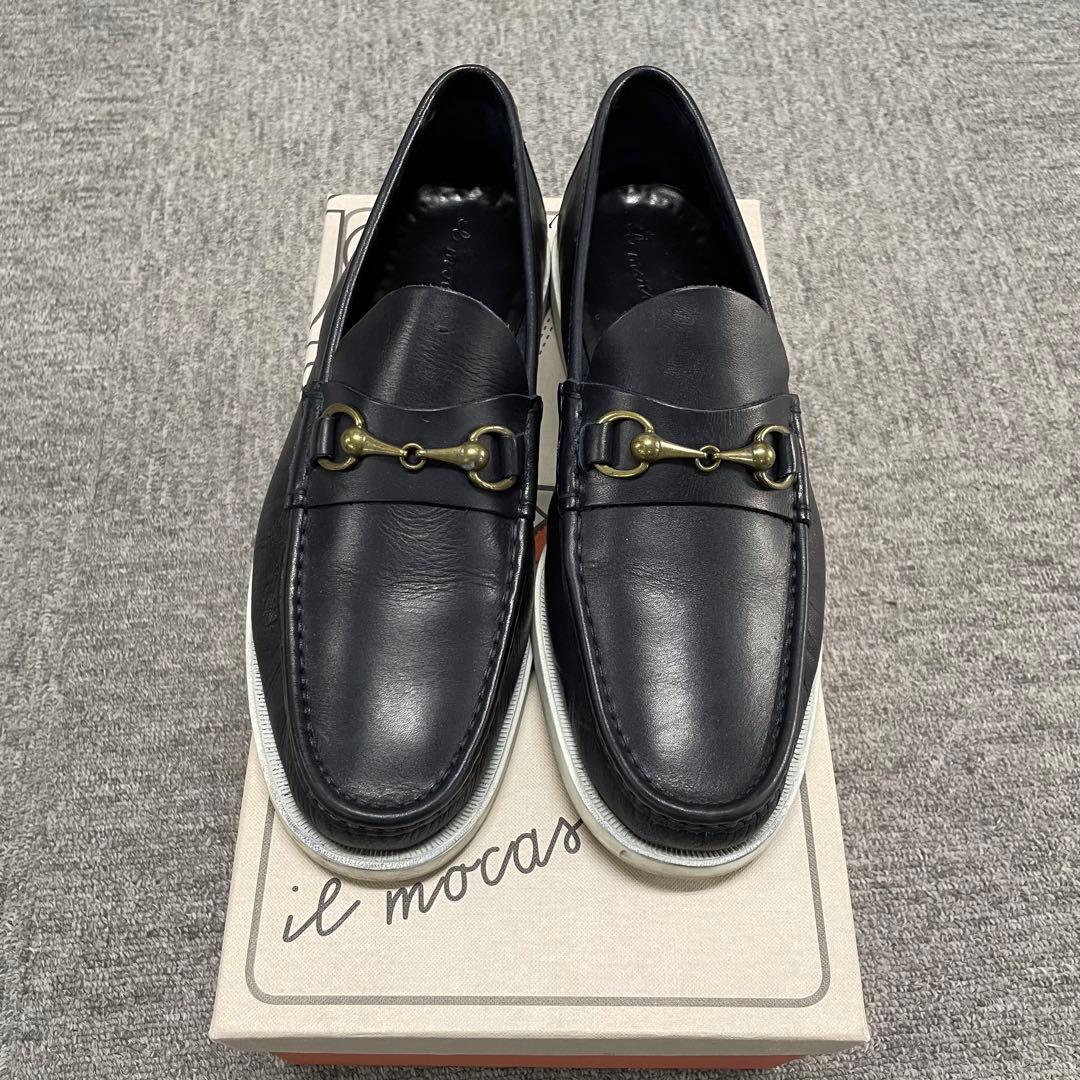 il mocassino イルモカシーノ　ネイビービットローファー　サイズ41