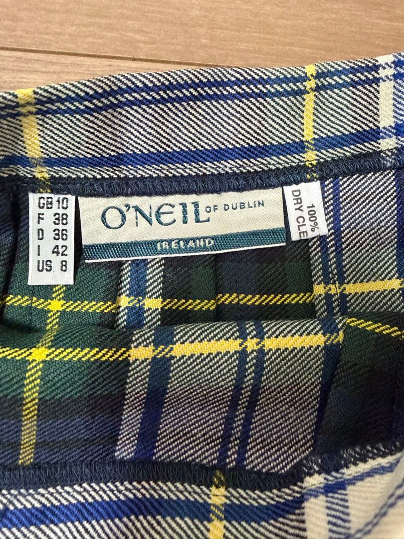 O'NEIL OF DUBLIN　プリーツラップロングスカート