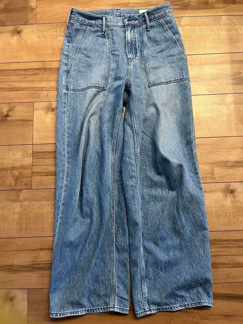〈upper hights for conte＞ベイカー デニムパンツ
