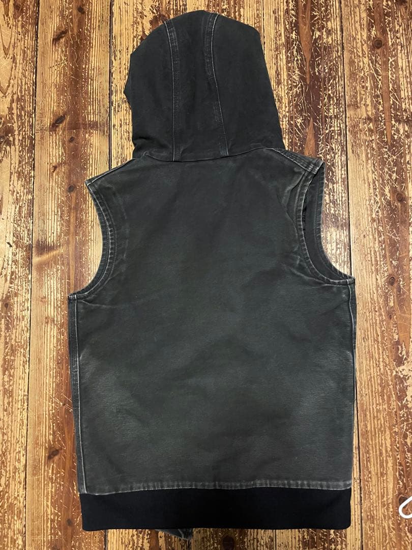 Carhartt フード付きベスト S ダークグレー