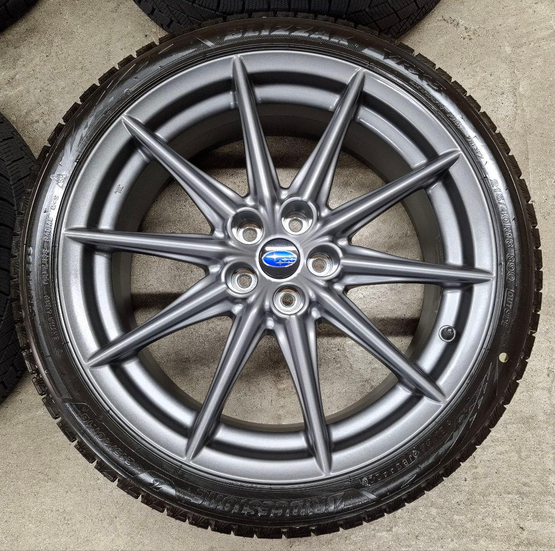 【極上品】スバル BRZ 純正 ホイールタイヤ 2022年 スタッドレス 86
