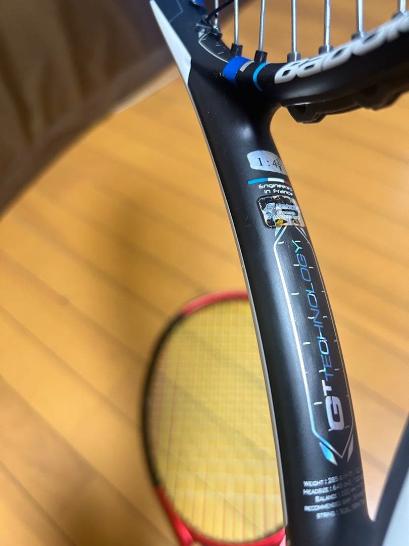 中古ラケット2本 バボラ ピュア ドライブチーム・ダンロップcx200