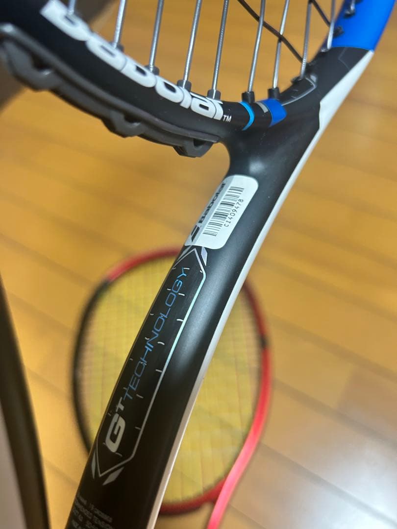 中古ラケット2本 バボラ ピュア ドライブチーム・ダンロップcx200