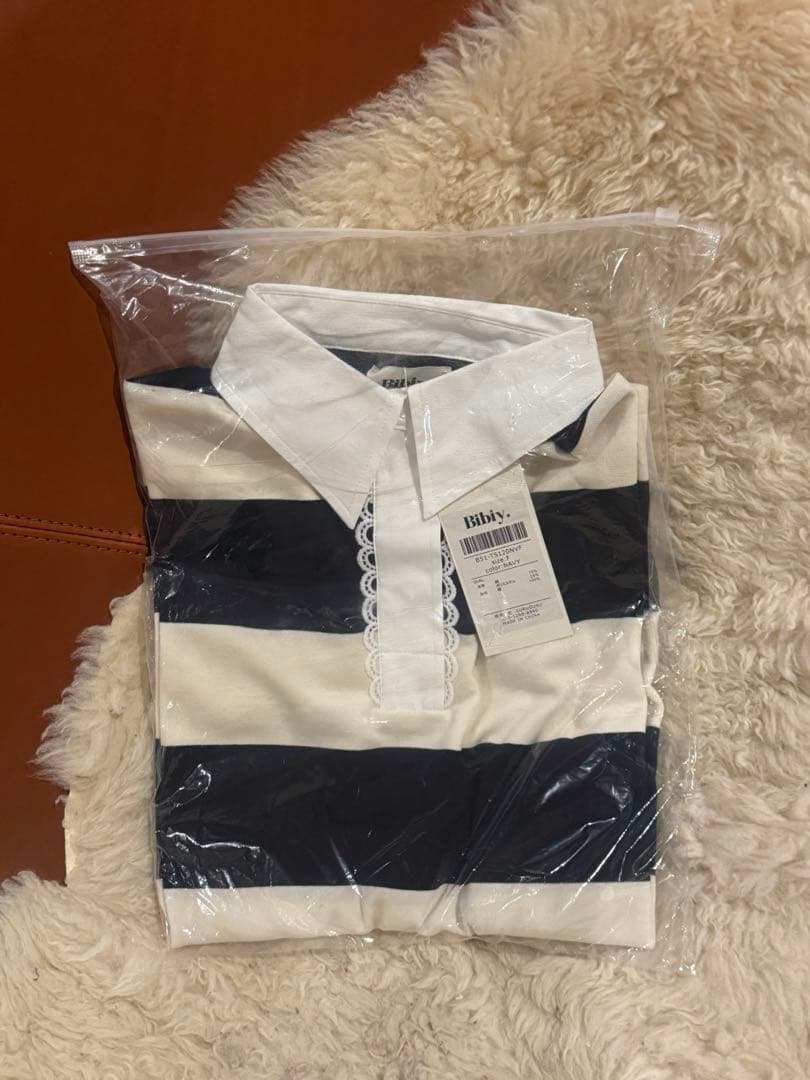 新品タグ付き　Bibiy. B. FRANCINE RUGBY TOP ネイビー