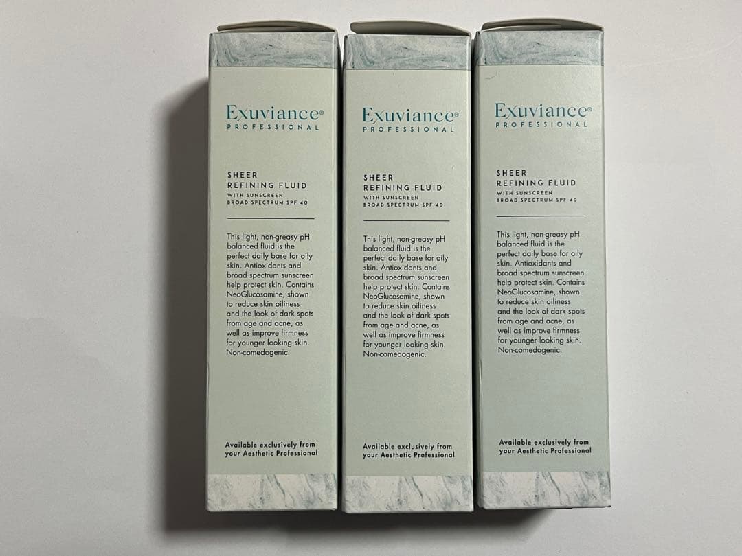 Exuviance 日焼け止めミルク SPF40 3本セット　50ml 無添加