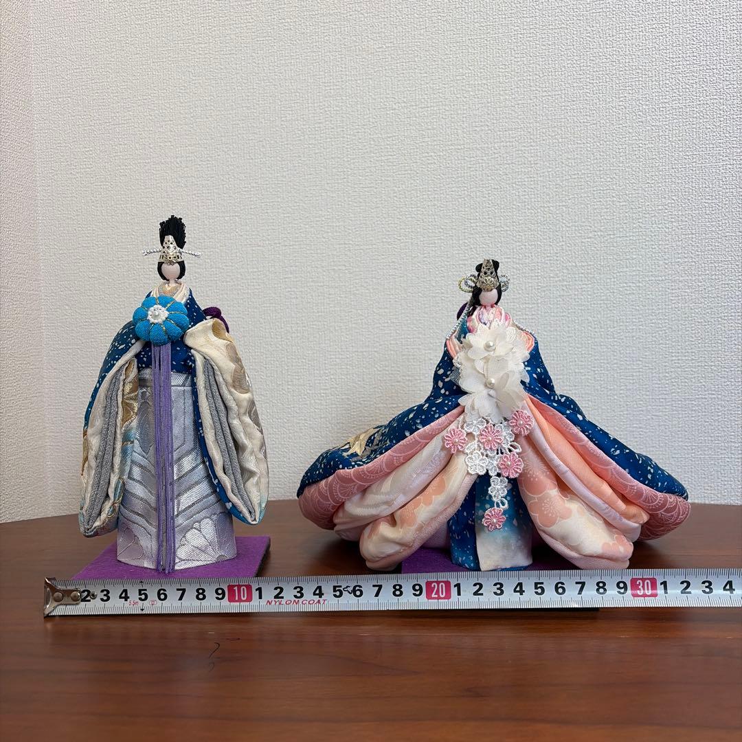 おばぁの手作りおひなさま　立ち雛ふんわりカラー1