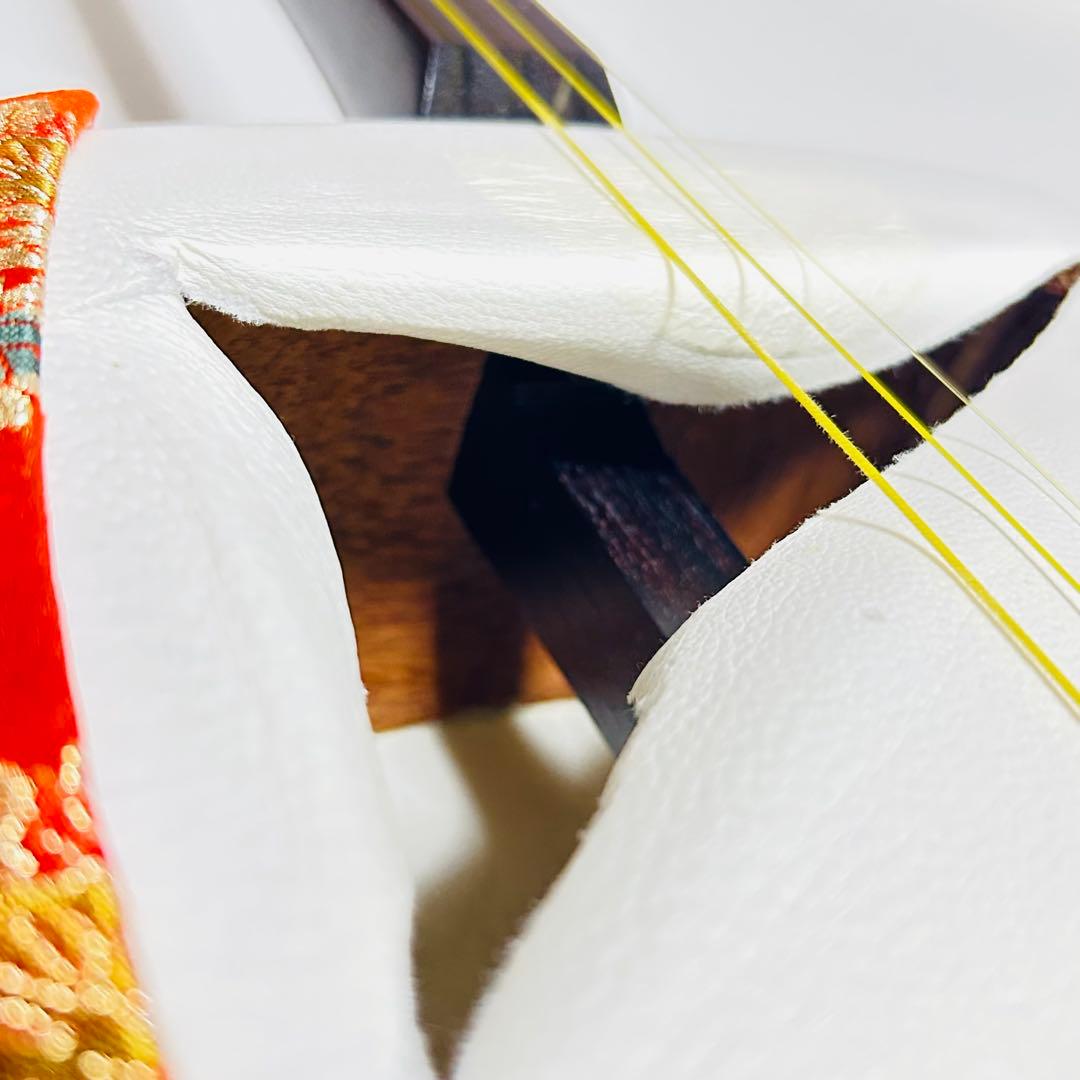 【極美品】高級 津軽三味線 太棹 トチ目 紅木 丸内胴 正寸 プロ仕様 現状品