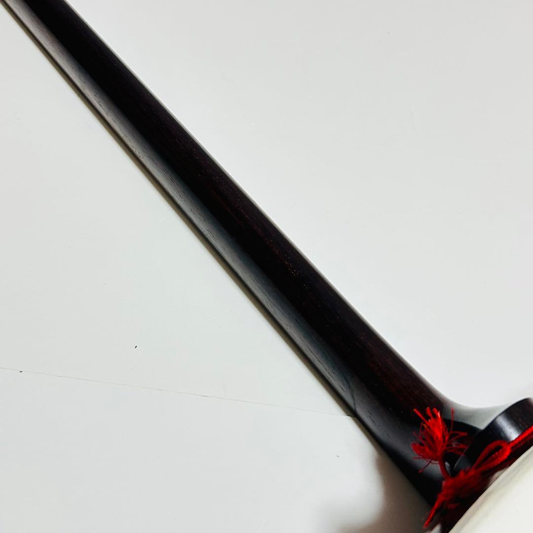 【極美品】高級 津軽三味線 太棹 トチ目 紅木 丸内胴 正寸 プロ仕様 現状品