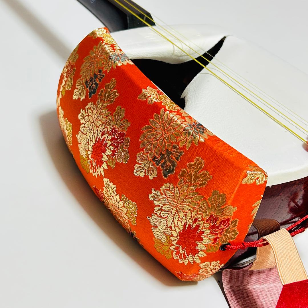 【極美品】高級 津軽三味線 太棹 トチ目 紅木 丸内胴 正寸 プロ仕様 現状品
