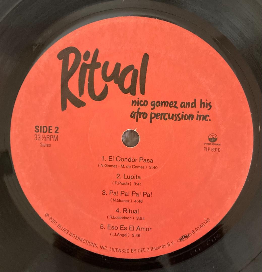 nico gomez / Ritual / LPレコード