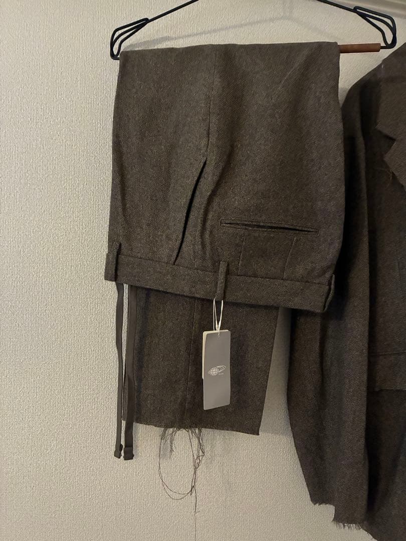 BEAMS カットオフ　ツイード　テーラード　ジャケット　セットアップ
