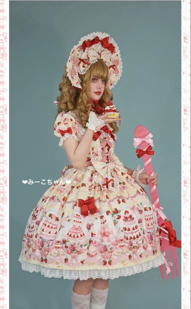 ショートケーキ★黄色　2点セット　甘ロリ　しゅくれどーる　ロリィタ　ロリータ