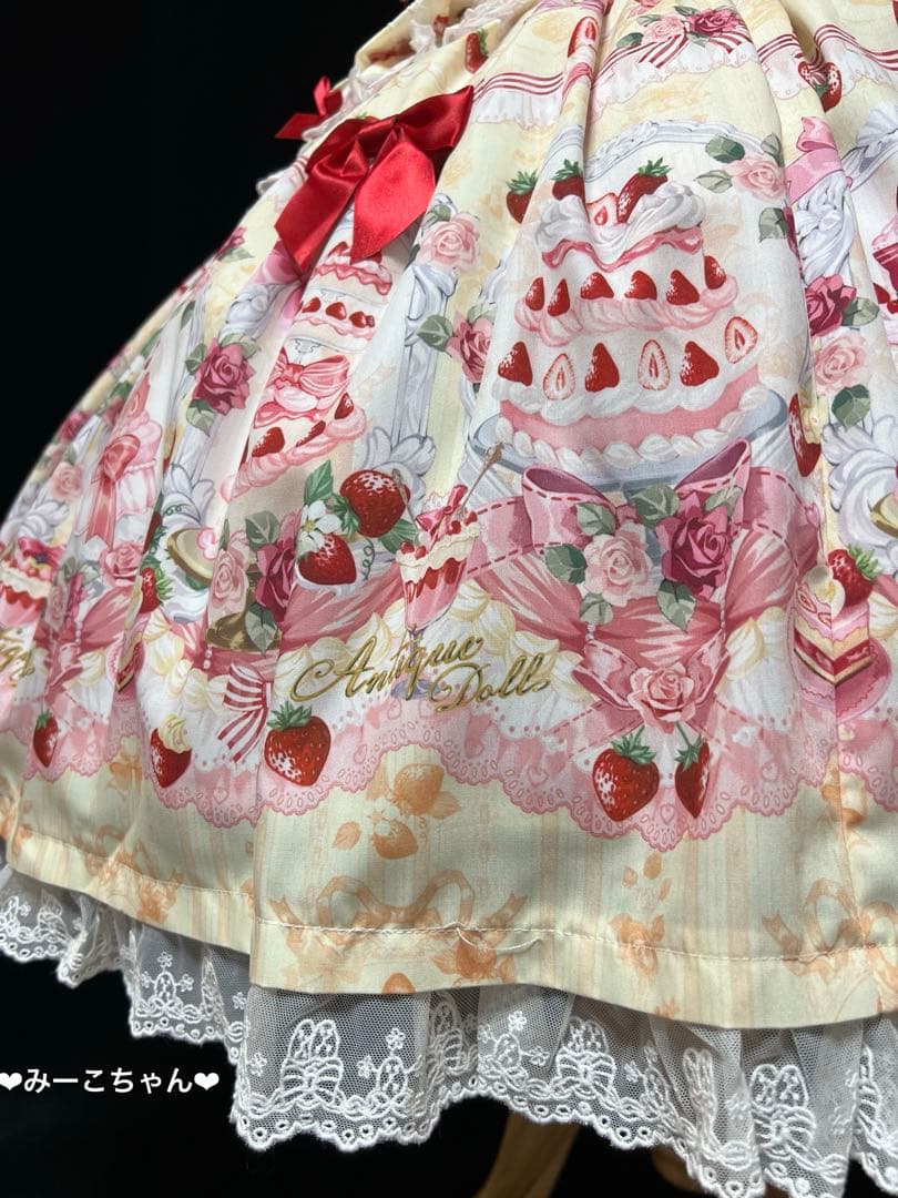 ショートケーキ★黄色　2点セット　甘ロリ　しゅくれどーる　ロリィタ　ロリータ