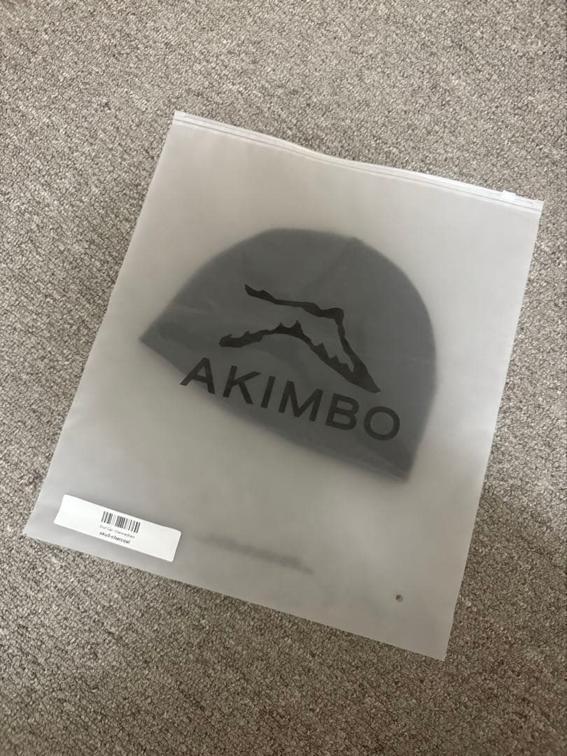 akimbo RANGE SKULL CAP2セットBLACK CHARCOAL