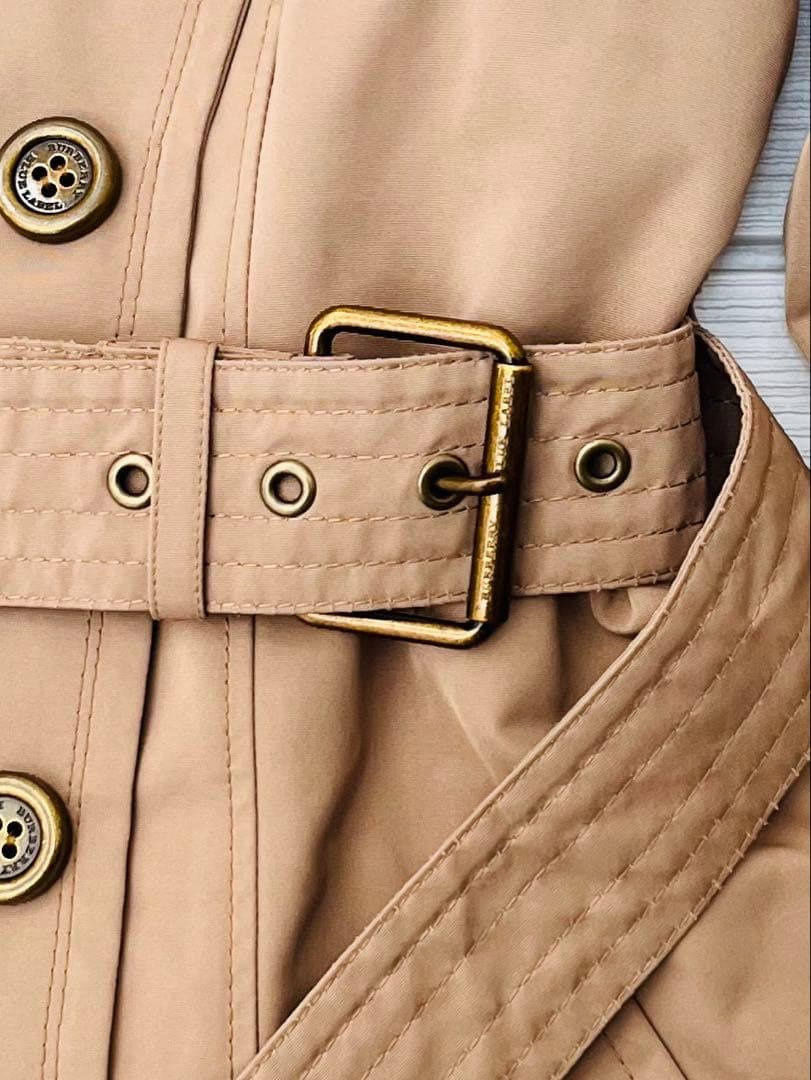 d*9様 BURBERRYバーバリー BLUE LABEL ハーフ丈トレンチコー