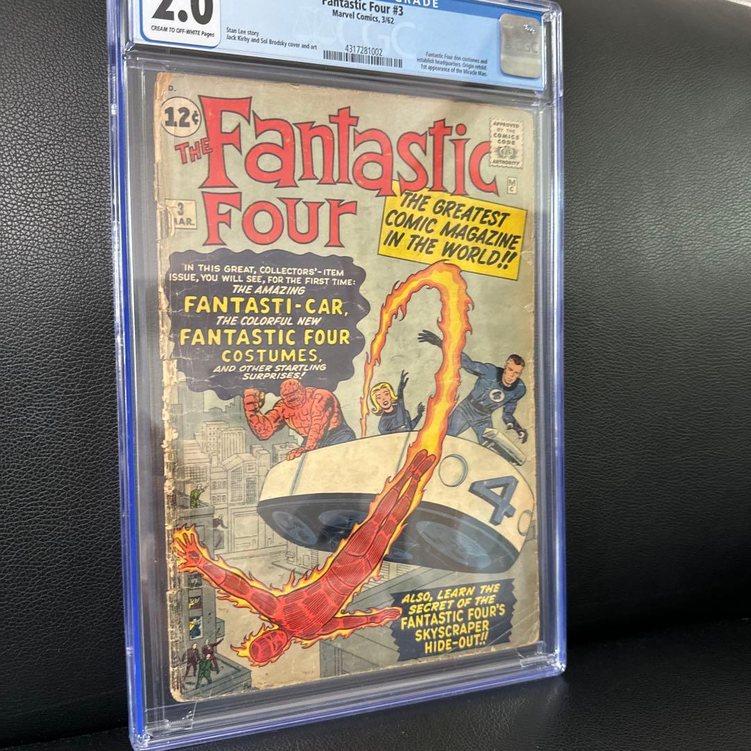 1962年 Fantastic Four #3 CGC 2.0 アメコミ