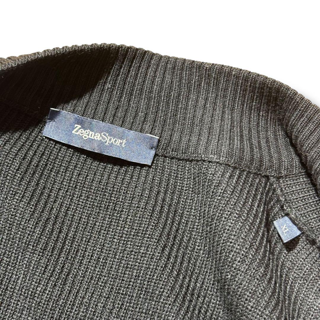 ゼニア ZEGNA ニット ハイブリッドダウン 中綿 ジップ ジャケット XL
