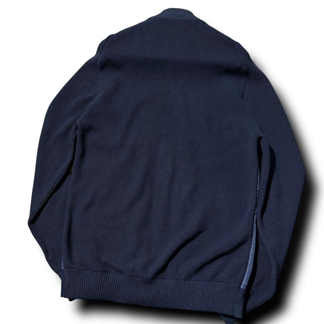 ゼニア ZEGNA ニット ハイブリッドダウン 中綿 ジップ ジャケット XL