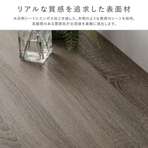 RASIK テレビ台 ローボード 110cm幅 グレージュ 43型対応 M223